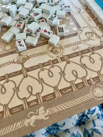 Mahjong Gaming Mat, GARDEN PARTY ** RULES EDITION