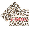 Foldover Custom Beaded Clutch - Leopard