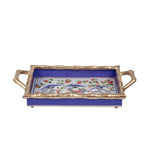 Monkey Trio Enameled Chang Mai Tray 10x14