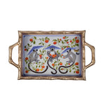 Monkey Trio Enameled Chang Mai Tray 10x14