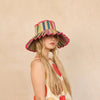 Luxe Capri Hat - Resort Days Fuchsia - Lorna Murray