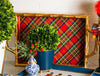 Royal Tartan Enameled Chang Mai Tray