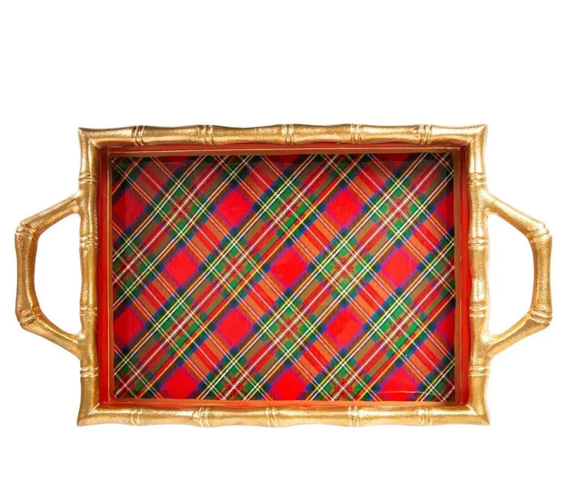 Royal Tartan Enameled Chang Mai Tray