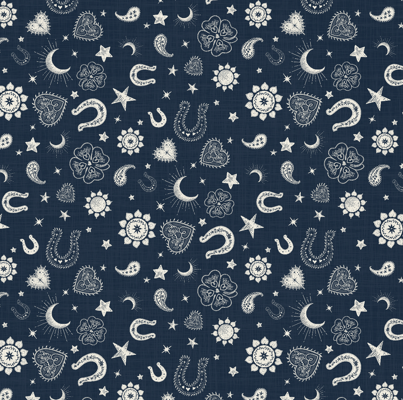 Roomy Leather Tile Bag- HEARTS & HORSESHOES