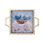 Sour Patch Monkey Enameled Chang Mai Tray 12x12