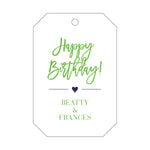 Letterpress Monogram Gift Tag - T101