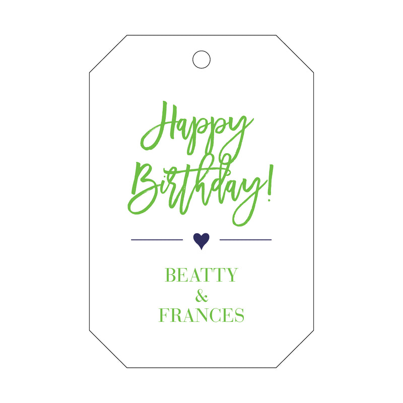 Letterpress Monogram Gift Tag - T101