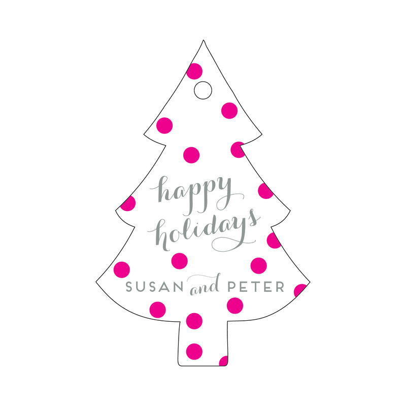 Letterpress Monogram Gift Tag - T112