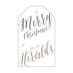 Letterpress Monogram Gift Tag - T115