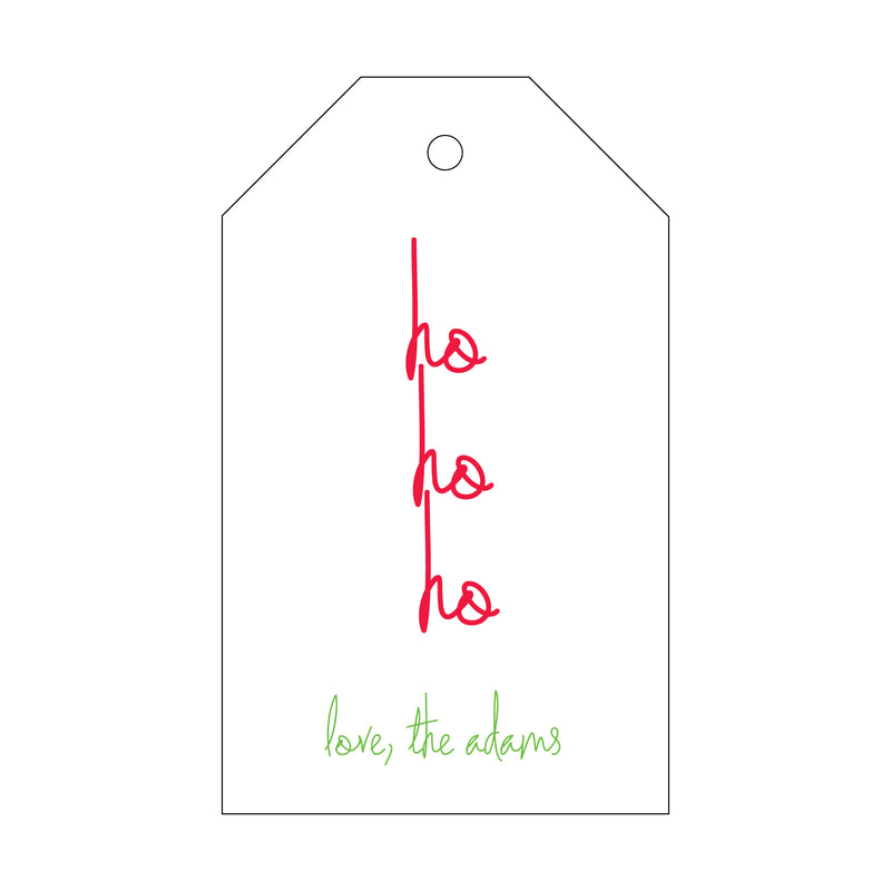 Letterpress Monogram Gift Tag - T116