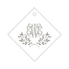 Letterpress Monogram Gift Tag - T118