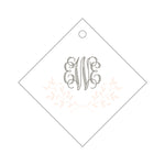 Letterpress Monogram Gift Tag - T118