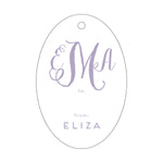 Letterpress Monogram Gift Tag - T11