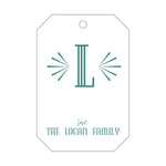 Letterpress Monogram Gift Tag - T121