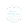 Letterpress Monogram Gift Tag - T122