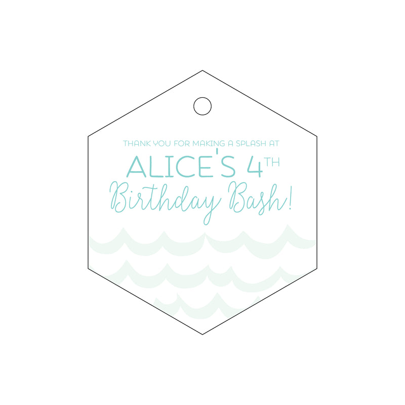 Letterpress Monogram Gift Tag - T122