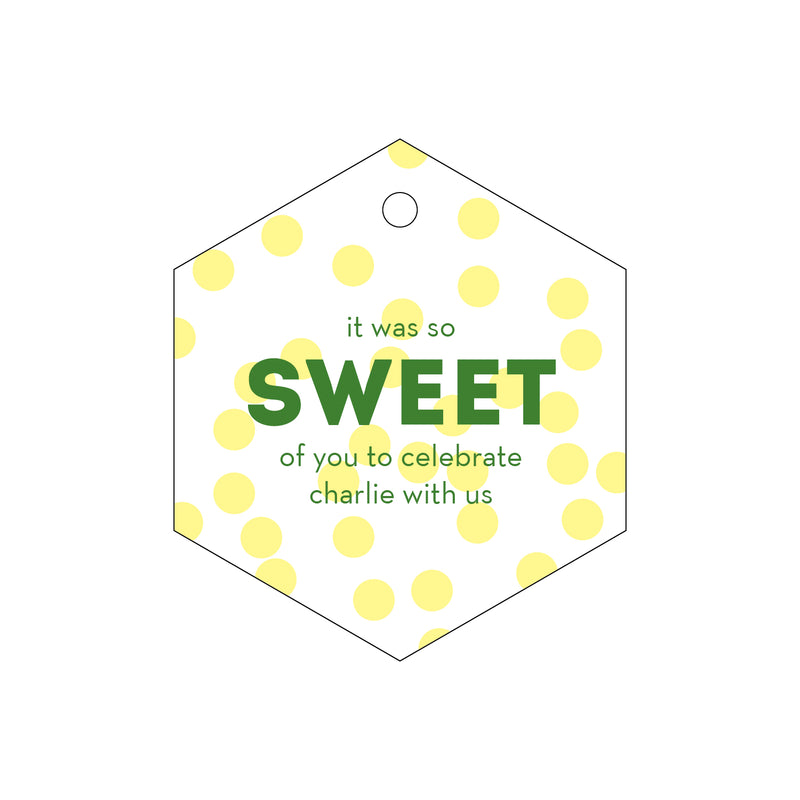 Letterpress Monogram Gift Tag - T126