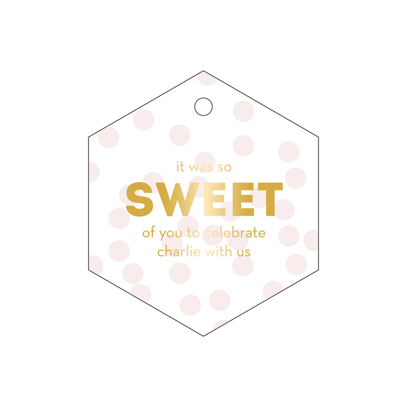 Letterpress Monogram Gift Tag - T126