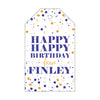 Letterpress Monogram Gift Tag - T137
