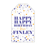 Letterpress Monogram Gift Tag - T137