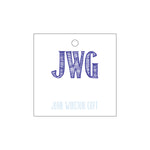 Letterpress Monogram Gift Tag - T142