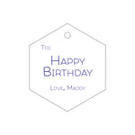 Letterpress Monogram Gift Tag - T145