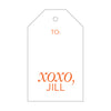 Letterpress Monogram Gift Tag - T146