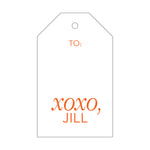 Letterpress Monogram Gift Tag - T146