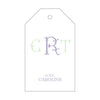 Letterpress Monogram Gift Tag - T147