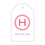 Letterpress Monogram Gift Tag - T148