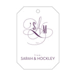 Letterpress Monogram Gift Tag - T14