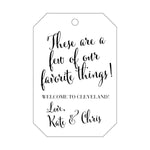 Letterpress Monogram Gift Tag - T154