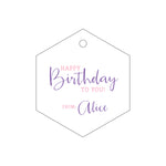 Letterpress Monogram Gift Tag - T158