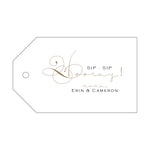 Letterpress Monogram Gift Tag - T160