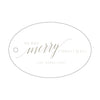 Letterpress Monogram Gift Tag - T166