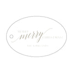 Letterpress Monogram Gift Tag - T166