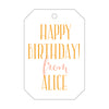 Letterpress Monogram Gift Tag - T16