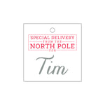 Letterpress Monogram Gift Tag - T177