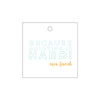 Letterpress Monogram Gift Tag - T178