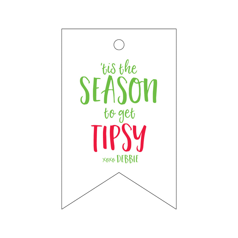 Letterpress Monogram Gift Tag - T179