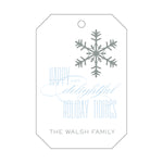 Letterpress Monogram Gift Tag - T182
