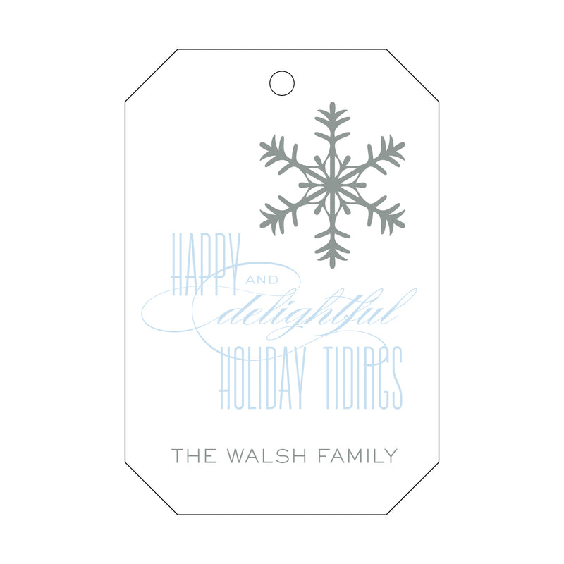 Letterpress Monogram Gift Tag - T182