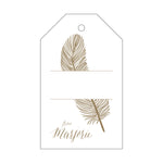 Letterpress Monogram Gift Tag - T183