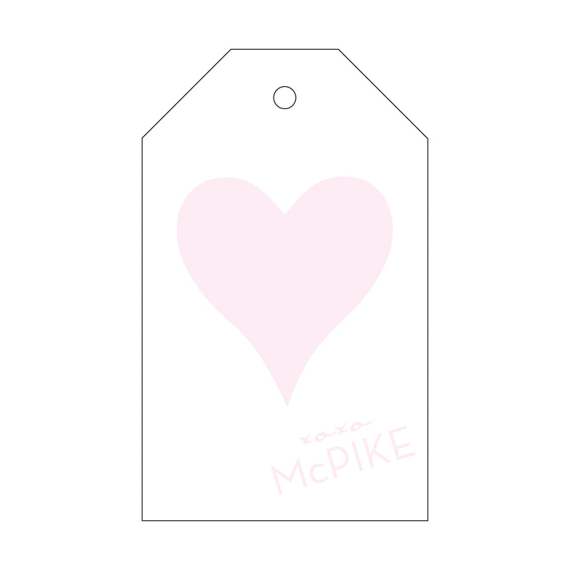 Letterpress Monogram Gift Tag - T185