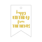 Letterpress Monogram Gift Tag - T186