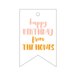 Letterpress Monogram Gift Tag - T186