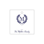 Letterpress Monogram Gift Tag - T188