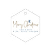 Letterpress Monogram Gift Tag - T196