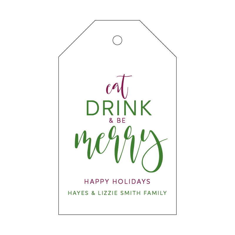 Letterpress Monogram Gift Tag - T206