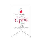 Letterpress Monogram Gift Tag - T209